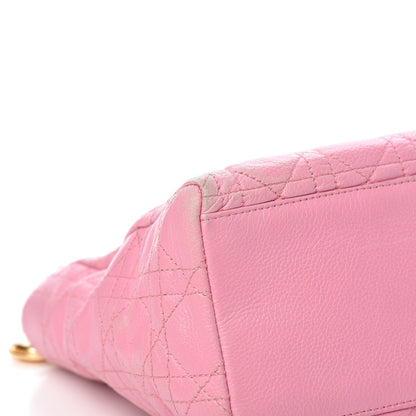 Christian Dior Grained Calfskin Cannage Medium Lady Dior Pink 18 of 22
