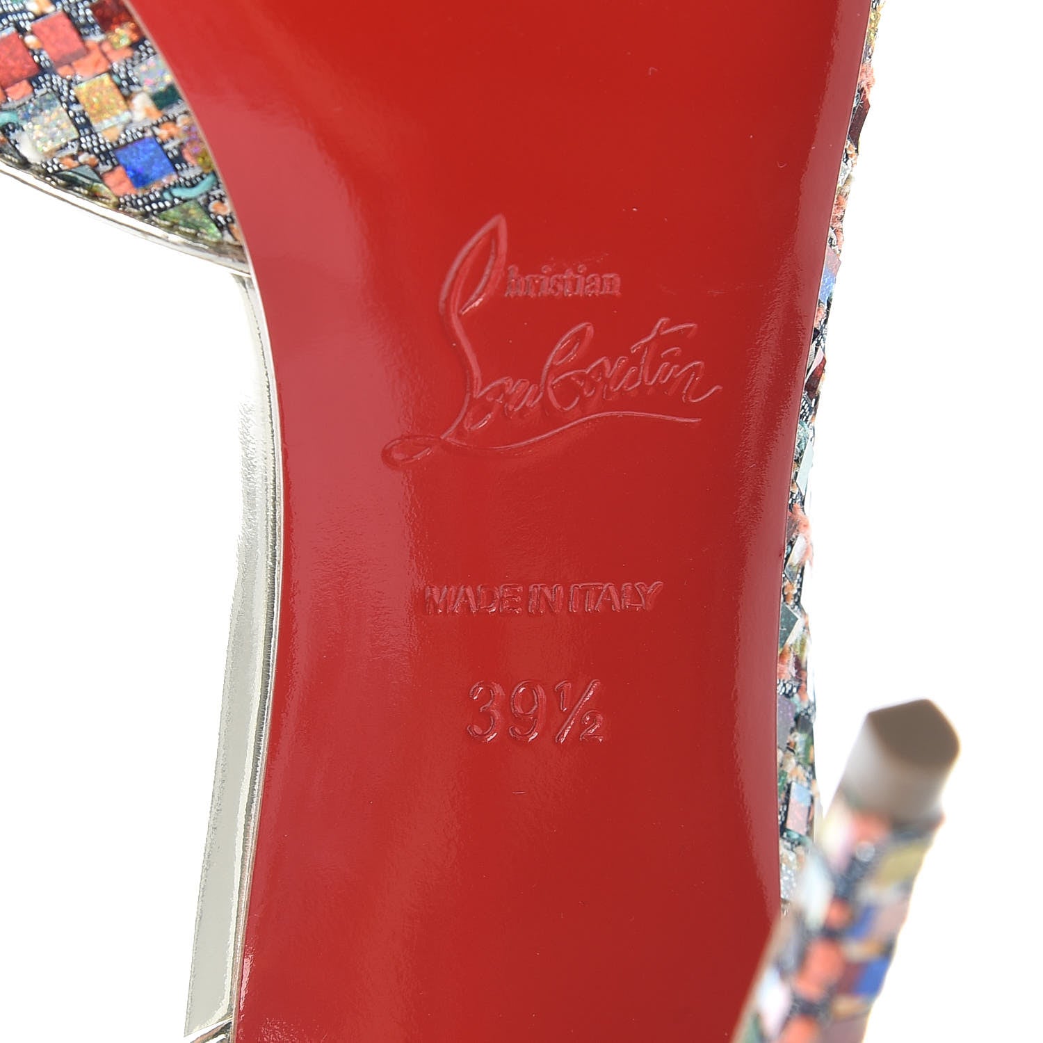 Christian Louboutin Tresse Vitraux Specchio Iriza 100 Pumps 39.5 Multicolor 7 of 7
