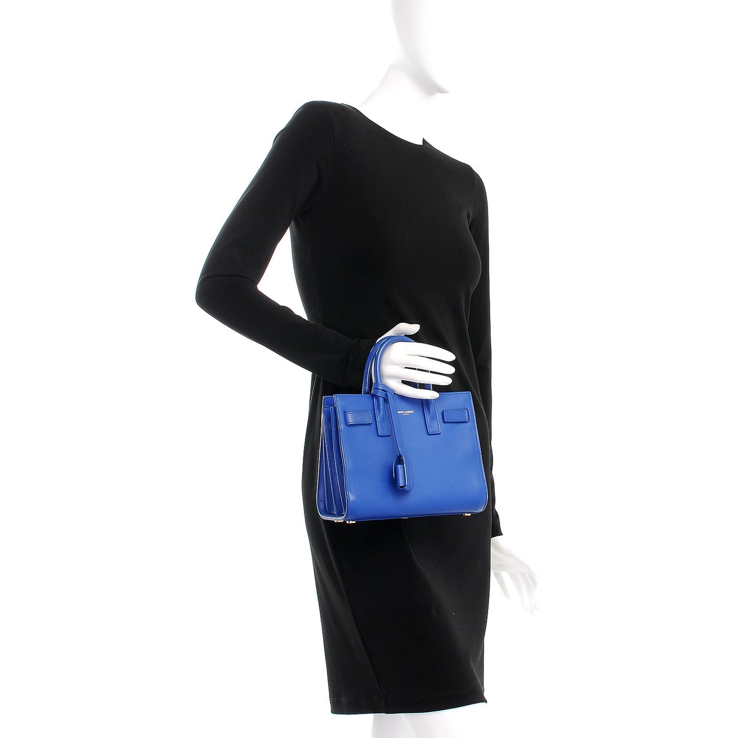 Calfskin Nano Sac De Jour Royal Blue
