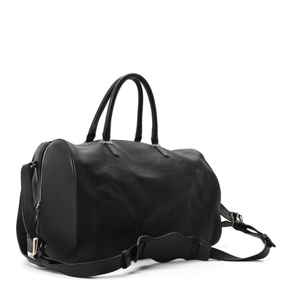 Balenciaga Grained Calfskin Tube Boston Bag Black 4 of 11