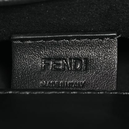 Fendi Vitello Plexiglass FF Embossed Mini Fendi Sunshine Shopper Tote Black 6 of 10