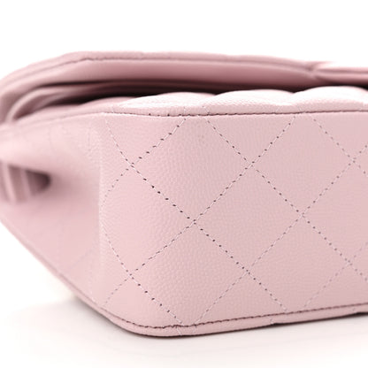 Chanel Caviar Quilted Medium Double Flap Light Pink 9 of 10