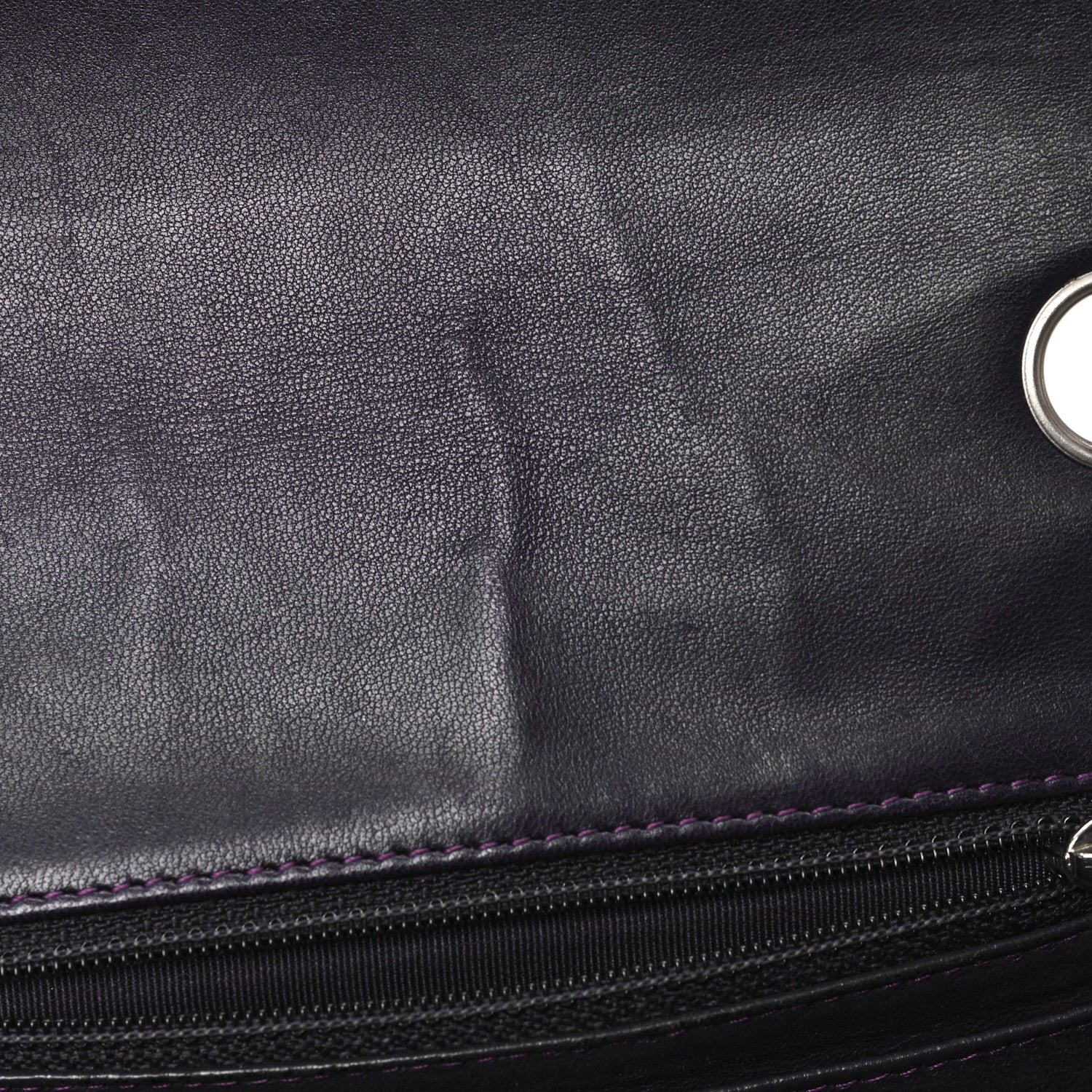 Chanel Patent Quilted Mini Square Flap Purple 10 of 10