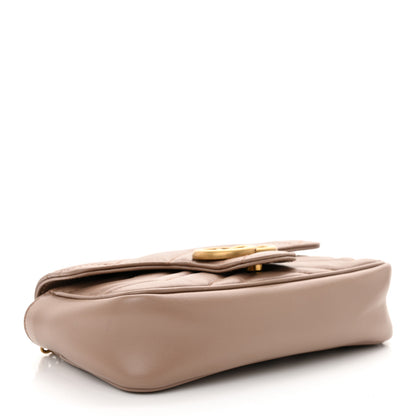 Gucci Calfskin Matelasse Super Mini GG Marmont Shoulder Bag Porcelain Rose 4 of 11
