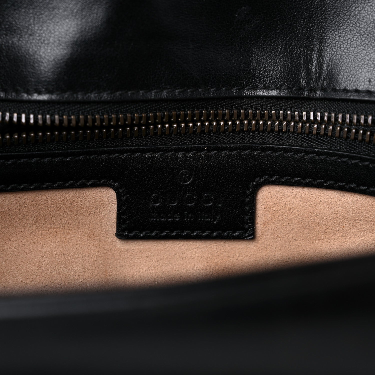Gucci Calfskin Matelasse Medium GG Marmont Shoulder Bag Black 6 of 15
