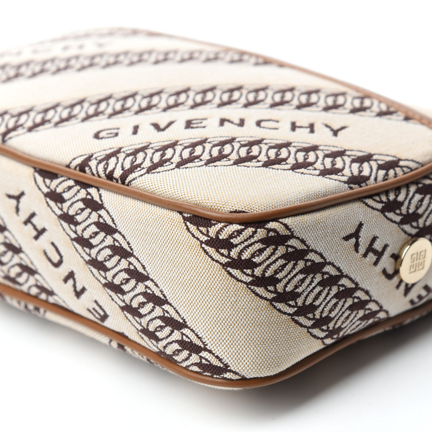 Canvas Jacquard Bond Camera Bag Beige