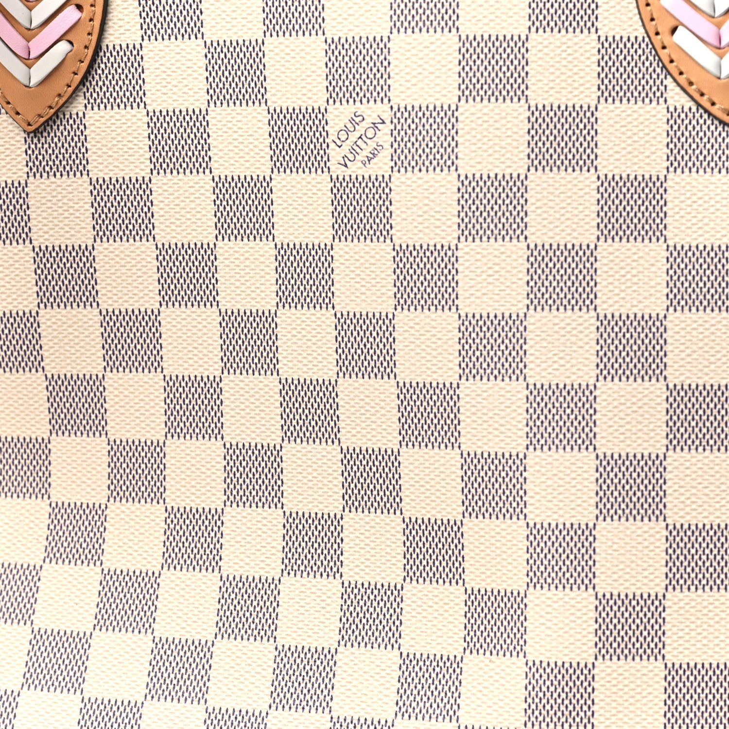 Louis Vuitton Damier Azur Braided Neverfull MM Orange 8 of 10