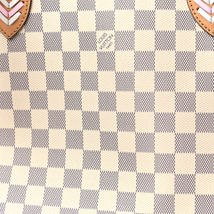 Louis Vuitton Damier Azur Braided Neverfull MM Orange 8 of 10