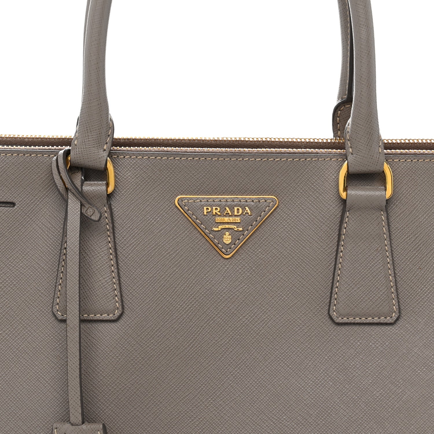 Prada Saffiano Lux Large Galleria Double Zip Tote Argilla 7 of 12
