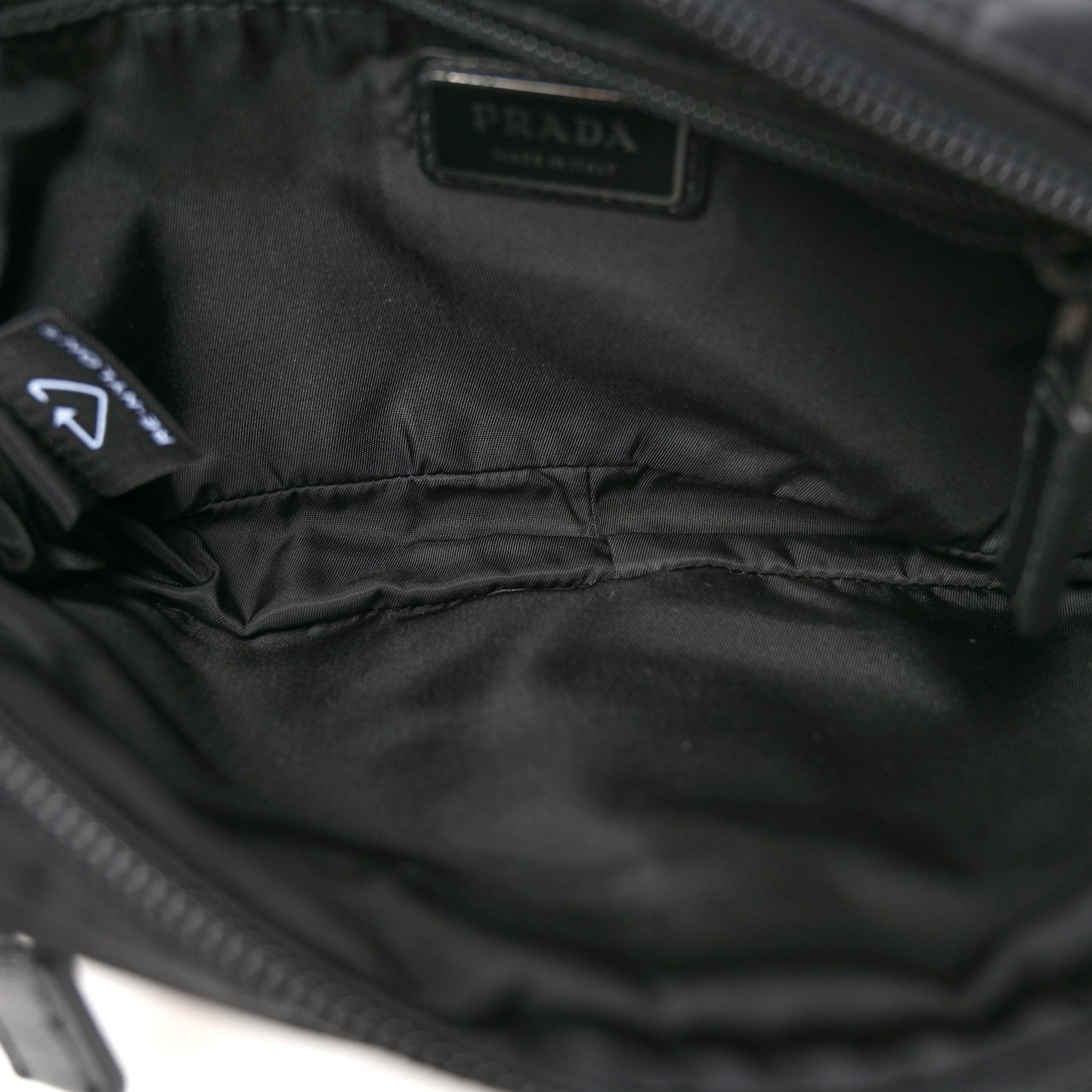 Re-Nylon Saffiano Belt Bag Black