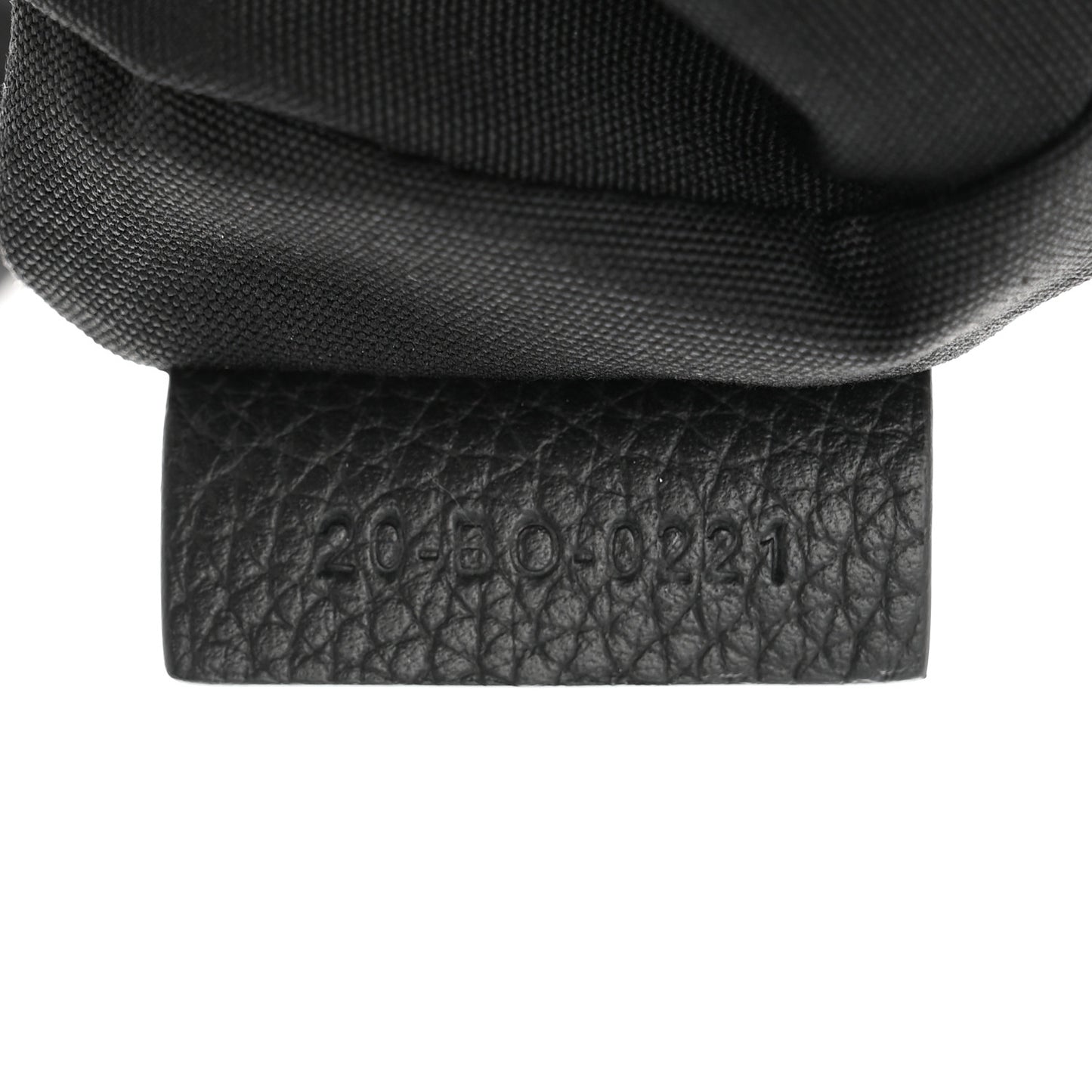 Grained Calfskin Mens Mini Saddle Bag Black