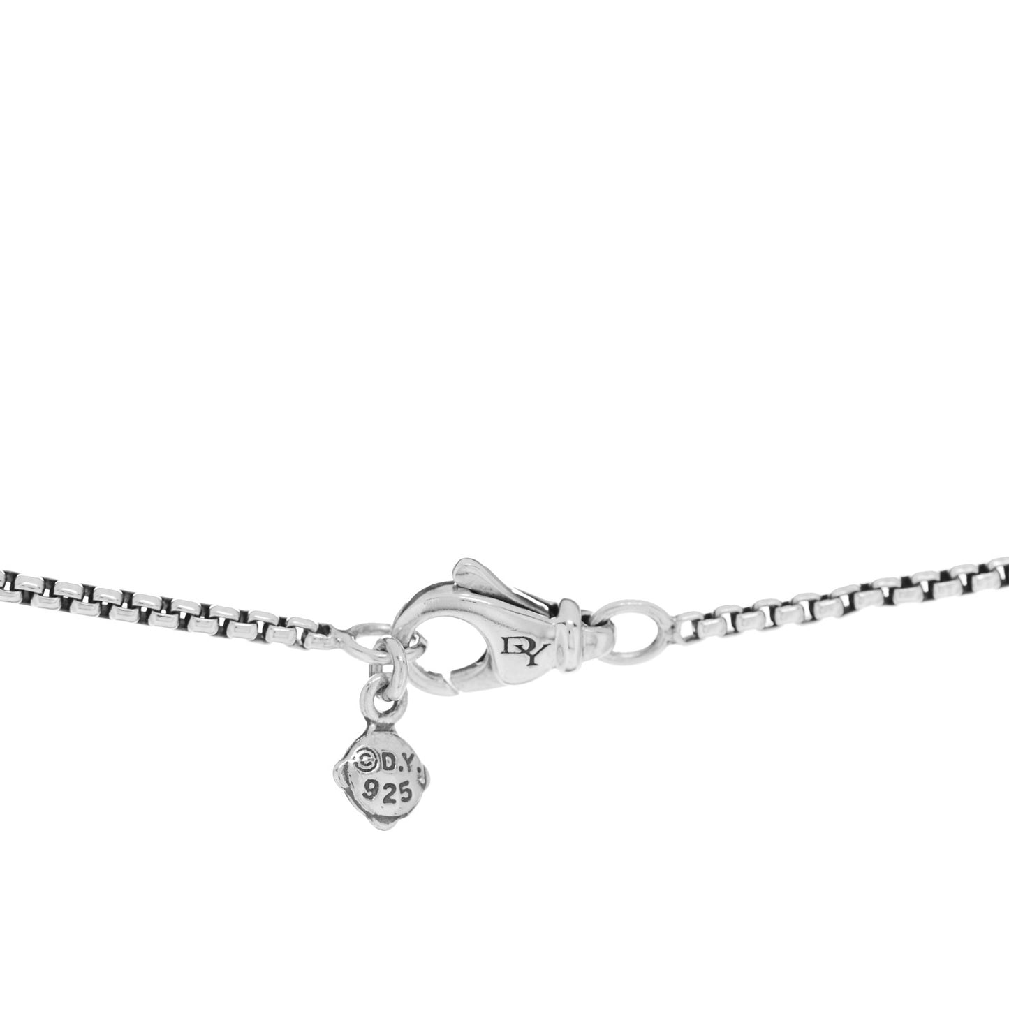 Sterling Silver Diamond Black Onyx 7mm Petite Albion Necklace