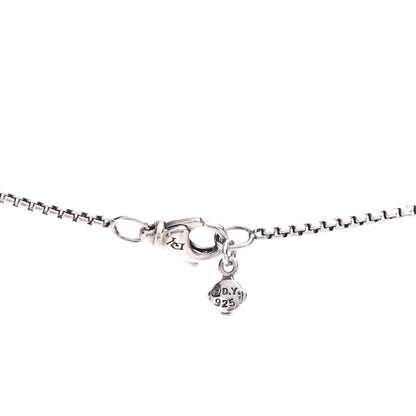 David Yurman Sterling Silver Diamond Black Onyx 7mm Petite Albion Necklace 3 of 3