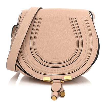 Chloe Calfskin Mini Marcie Round Crossbody Bag Blush Nude 1 of 9