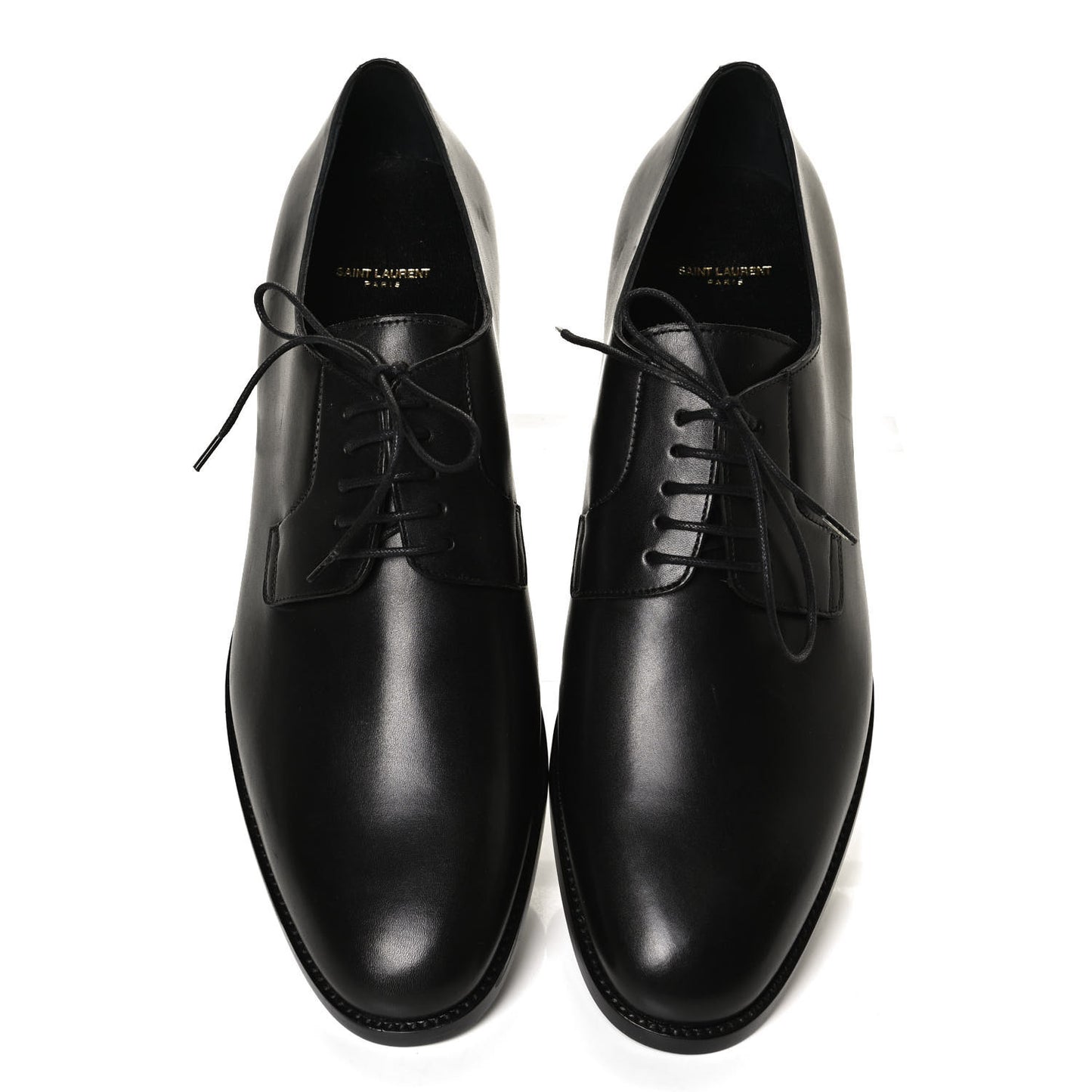 Calfskin Mens Simon Derby Lace Up Shoes 41.5 Black