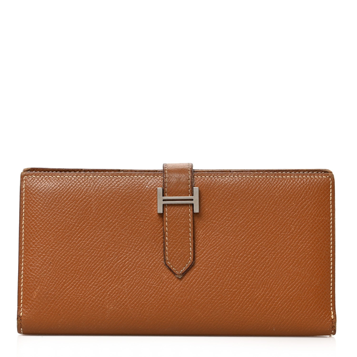 Hermes Epsom Bearn Gusset Wallet Gold 1 of 7