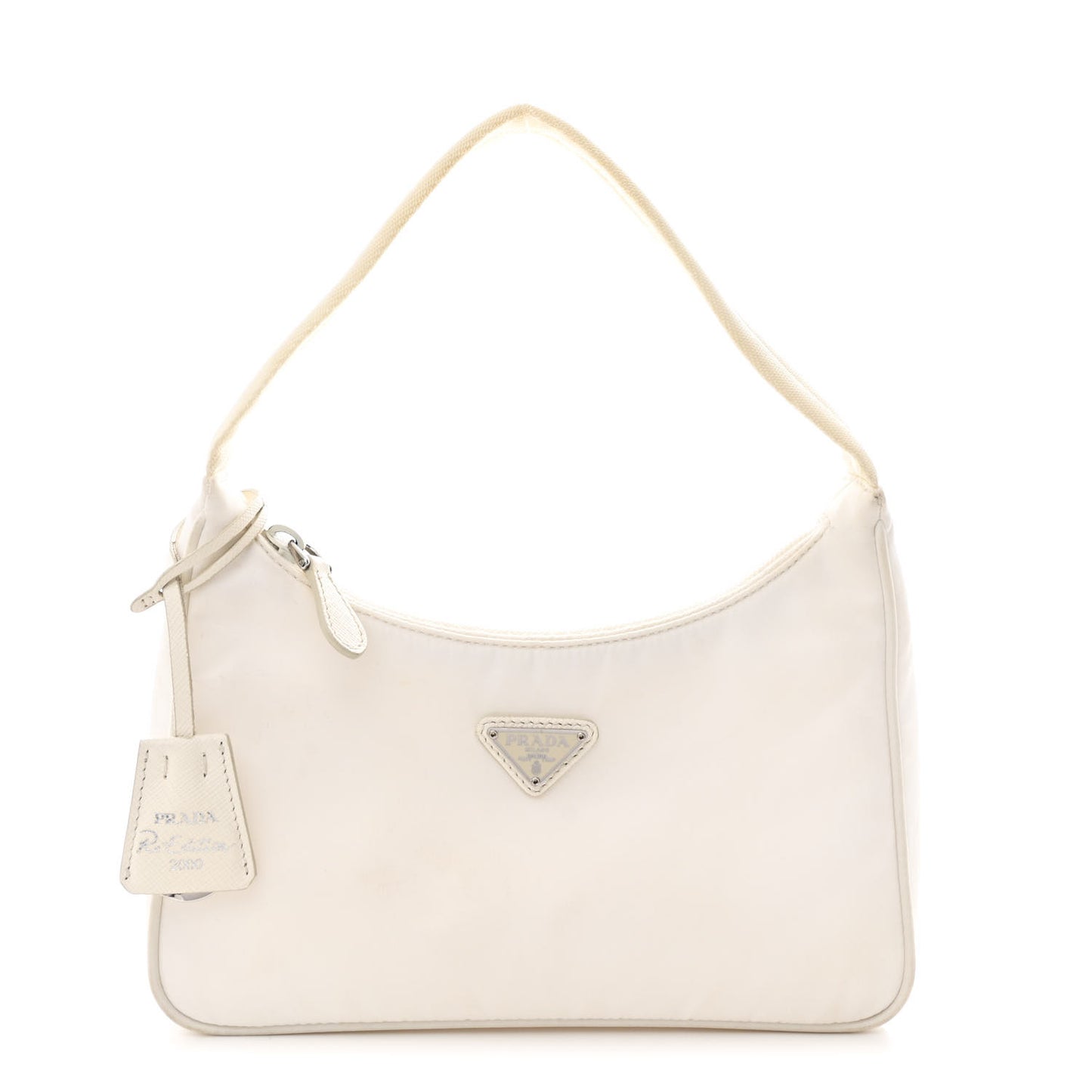 Tessuto Nylon Mini Re-Edition 2000 Bag White