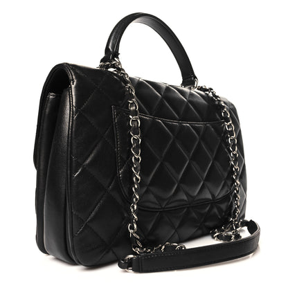 Chanel Lambskin Quilted Medium Trendy CC Flap Dual Handle Bag Black 3 of 11