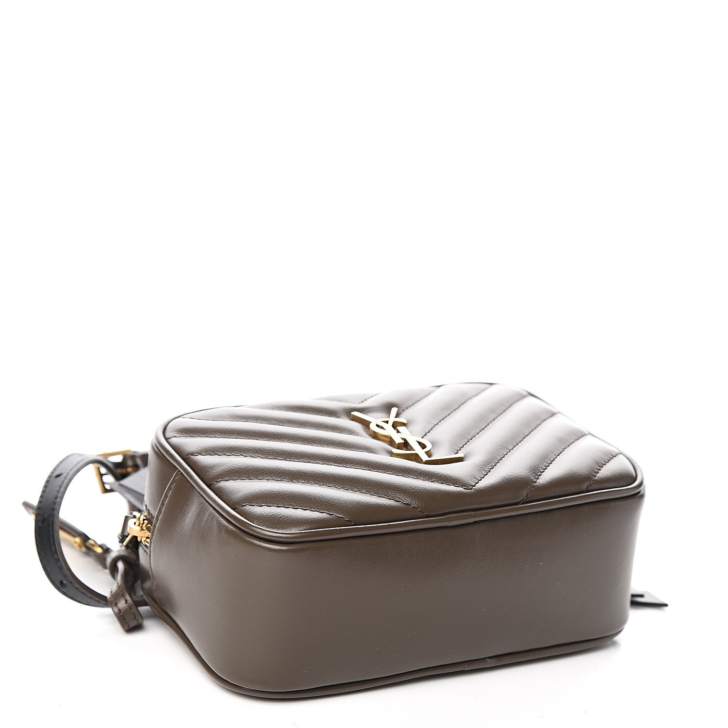 Saint Laurent Calfskin Matelasse Monogram Lou Belt Bag Faggio 3 of 9