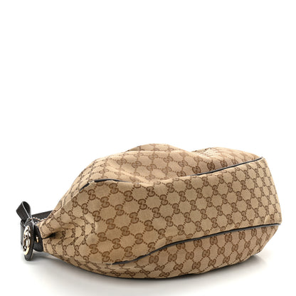 Gucci Monogram Medium Sukey Hobo Dark Brown 4 of 11