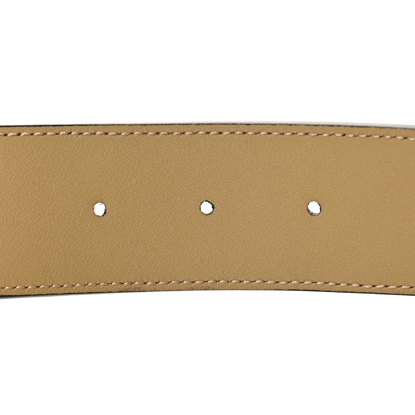 Calfskin Striped Textured Double G 50mm Belt 90 36 Black Beige