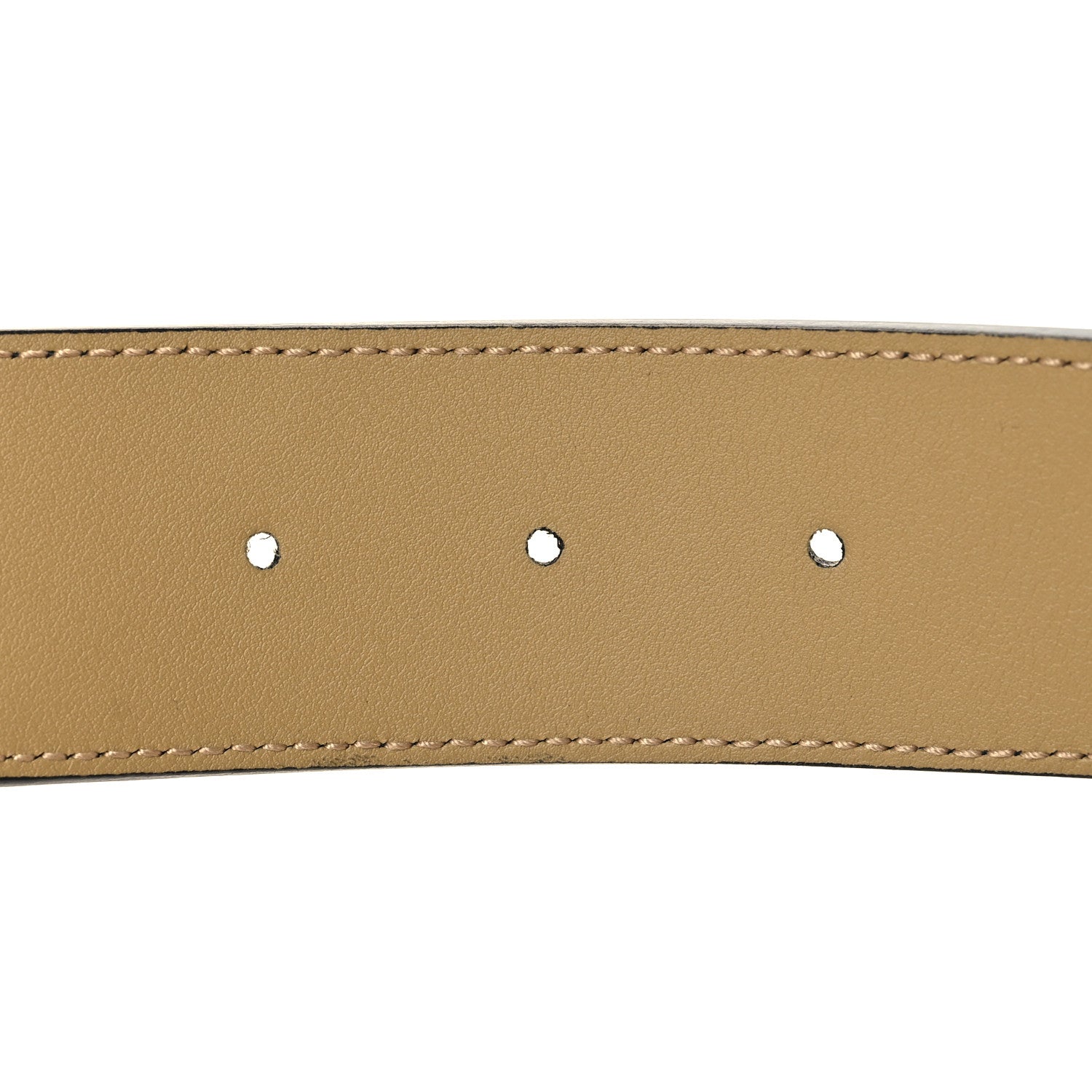 Gucci Calfskin Striped Textured Double G 50mm Belt 90 36 Black Beige 4 of 5