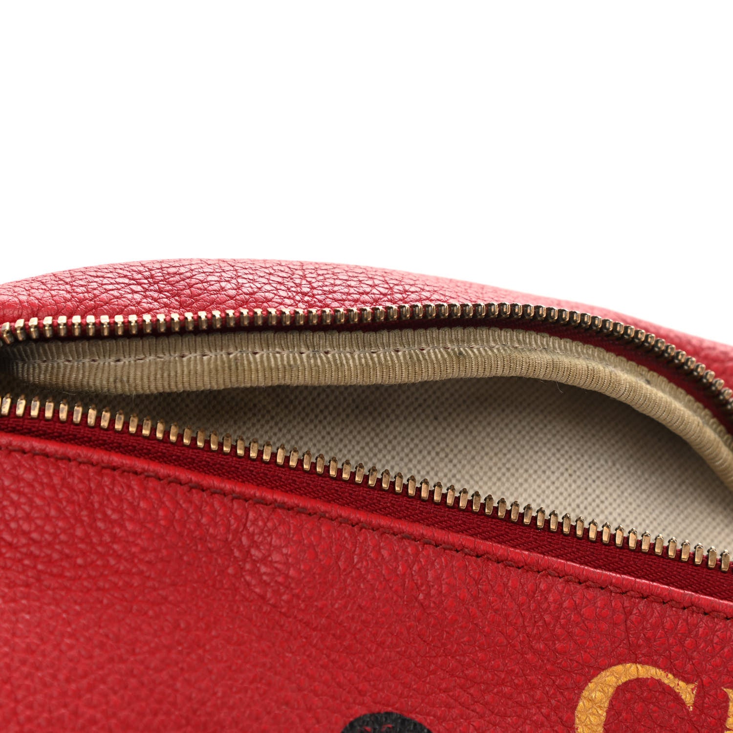 Gucci Grained Calfskin Logo Belt Bag Hibiscus Red 11 of 16