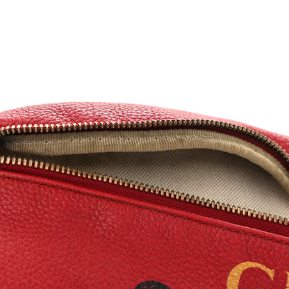 Gucci Grained Calfskin Logo Belt Bag Hibiscus Red 11 of 16