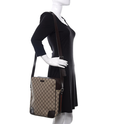 Gucci GG Supreme Monogram Web Messenger Brown 2 of 10