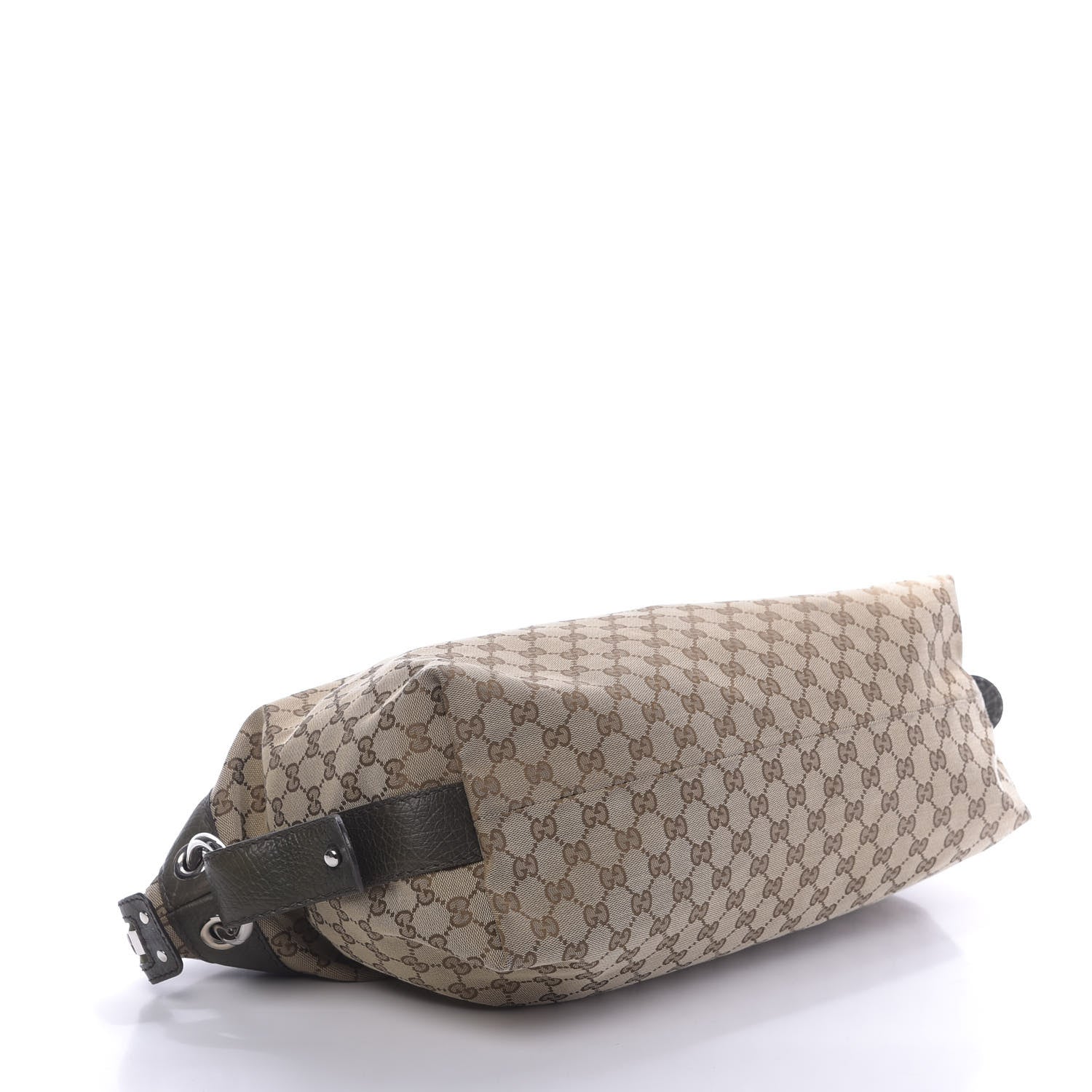 Gucci Monogram Bamboo Bar Medium Tote Olive 4 of 12