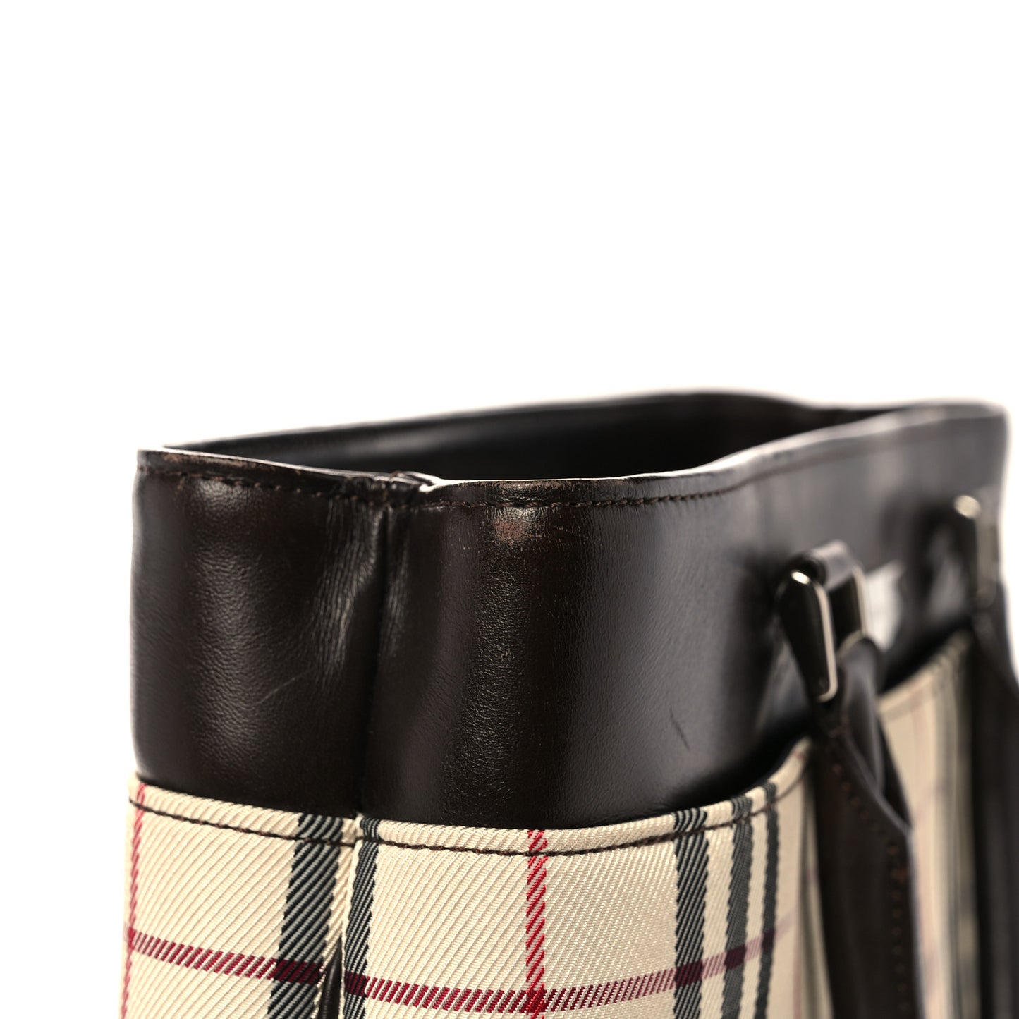 House Check Large Tote Black