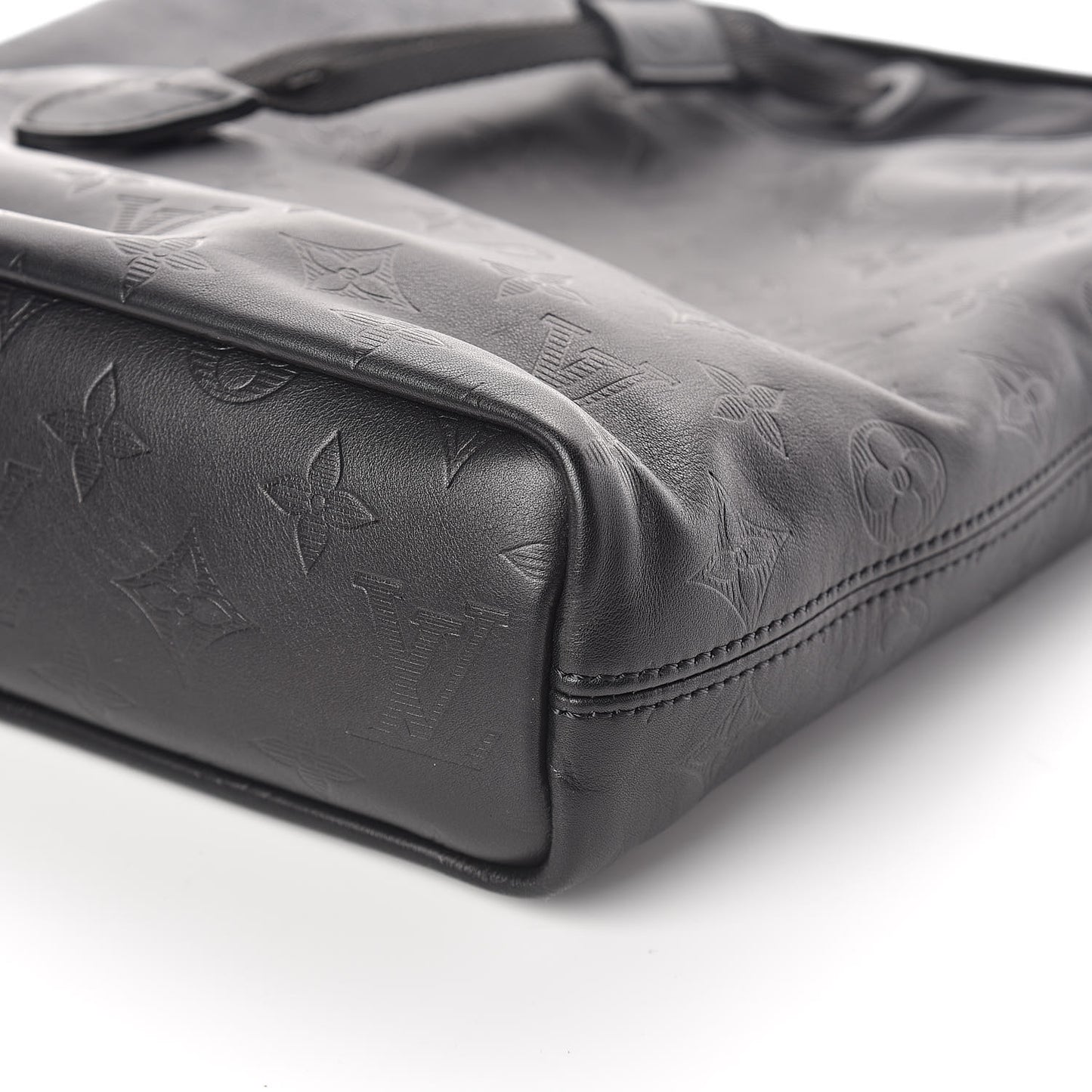 Calfskin Monogram Shadow Nano Bag Black