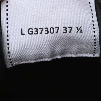 Chanel Suede Goatskin CC Sneakers 37.5 Black 8 of 8