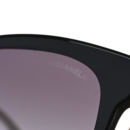 Chanel Acetate Quilted CC Square Sunglasses 5484 White Black 5 of 8