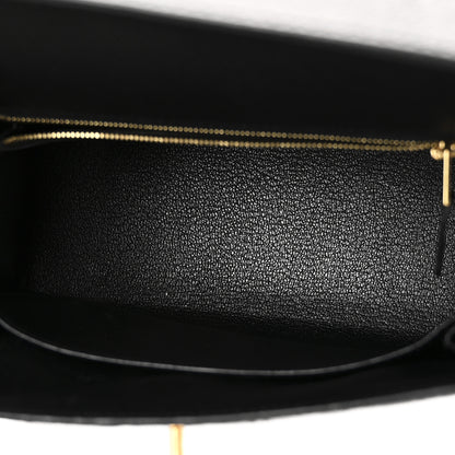 Hermes Epsom Kelly Sellier 25 Black 5 of 11