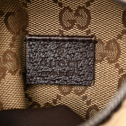 Gucci GG Monogram Double Pocket Belt Bag Dark Brown 7 of 13
