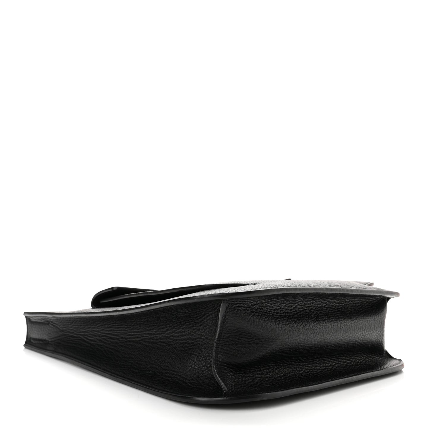 Grain Calfskin T Twist Crossbody Bag Black