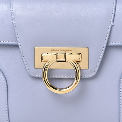 Salvatore Ferragamo Calfskin Motherwell Clutch Lilac 14 of 14