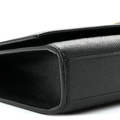 Saint Laurent Grain De Poudre Medium Classic Monogram Kate Satchel Black 8 of 9