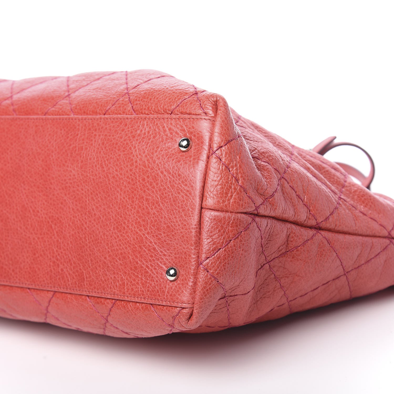 Chanel Glazed Calfskin Large On The Road Tote Red 11 of 11