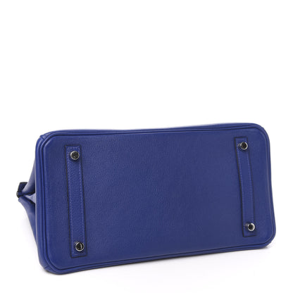 Hermes Taurillon Novillo Birkin 30 Bleu Electrique 4 of 10