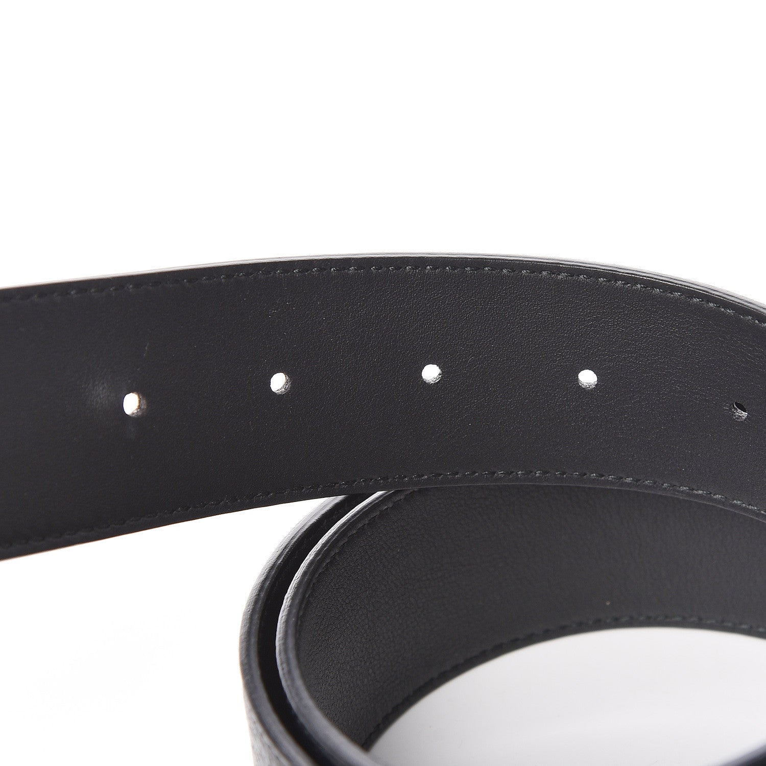 Gucci Textured Calfskin Double G 40mm Belt 100 40 Black 5 of 7