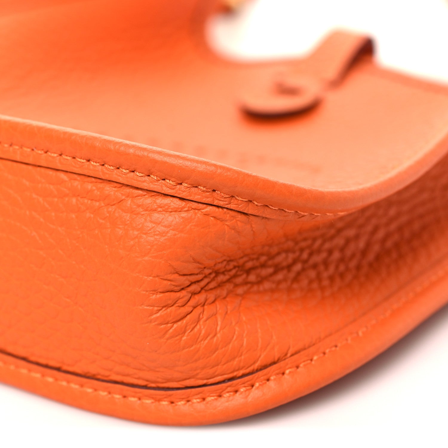 Hermes Taurillon Clemence Evelyne TPM Orange 10 of 11