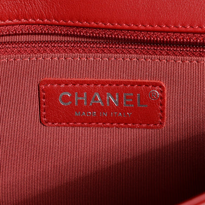 Chanel Lambskin Quilted New Medium Boy Flap Red 7 of 9