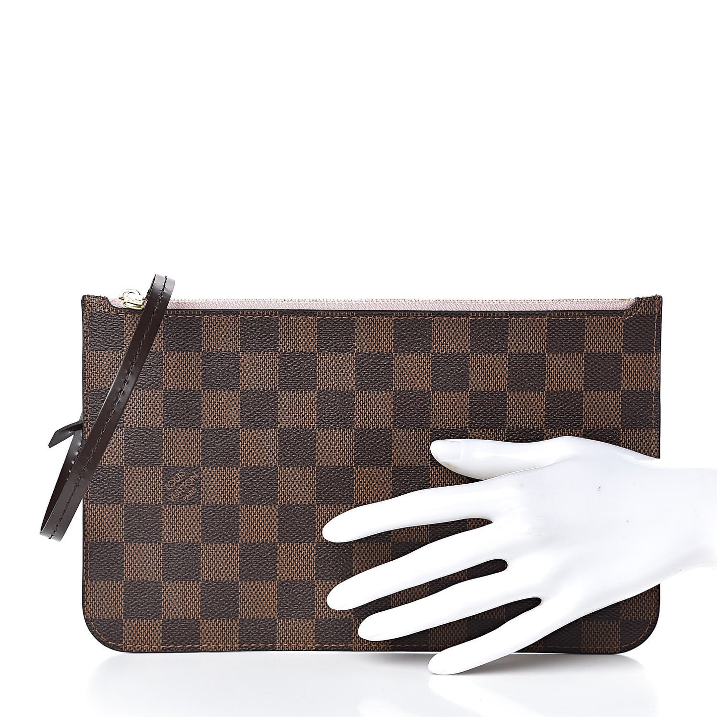 Damier Ebene Neverfull MM GM Pochette Rose Ballerine