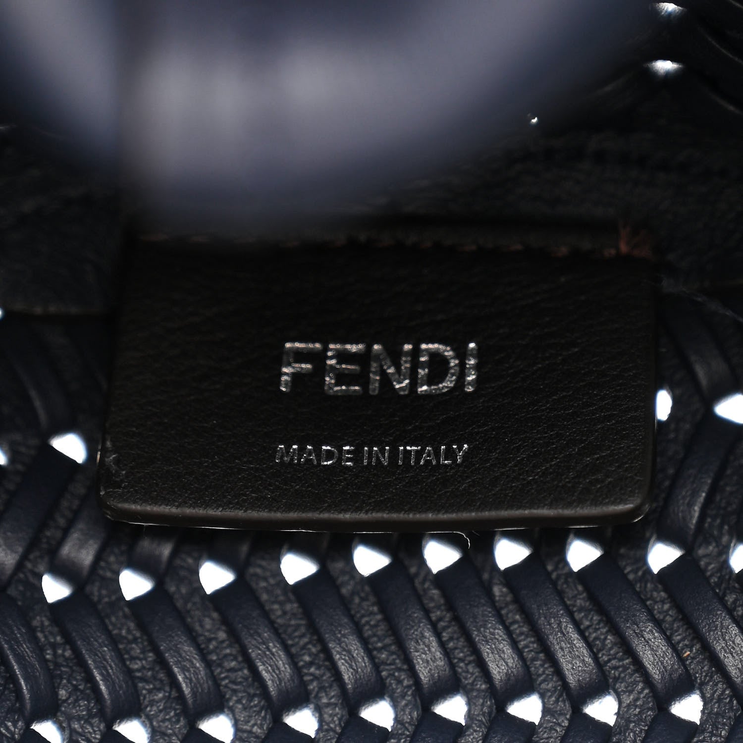 Fendi Vitello Grace Intreccio Nappa Small Fendi First Midnight 6 of 11