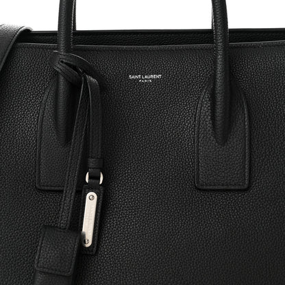 Saint Laurent Grained Calfskin Large Souple Sac De Jour Black 8 of 10