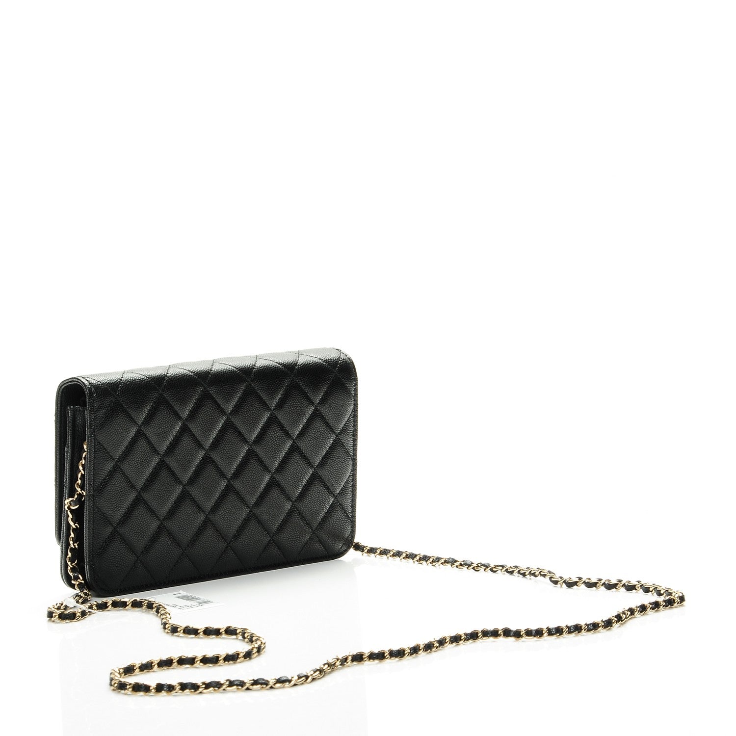Chanel Caviar Quilted Golden Class Wallet On Chain WOC Black 3 of 8