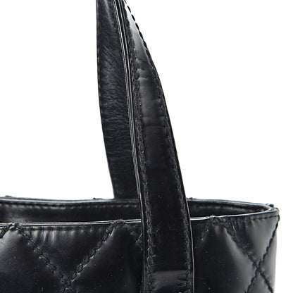 Chanel Calfskin Quilted Small Surpique Stitch Tote Black 14 of 19