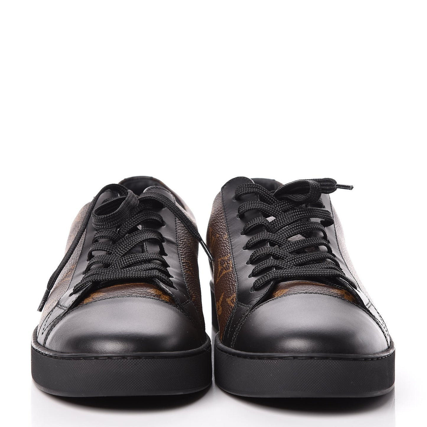Calfskin Monogram Luxembourg Sneakers 6 Black